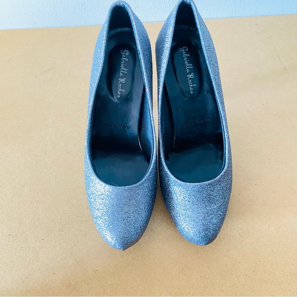 Gabriella Rocha Glittery Heels pumps size 6 VGUC Msrp $60 worn once - Picture 10 of 11